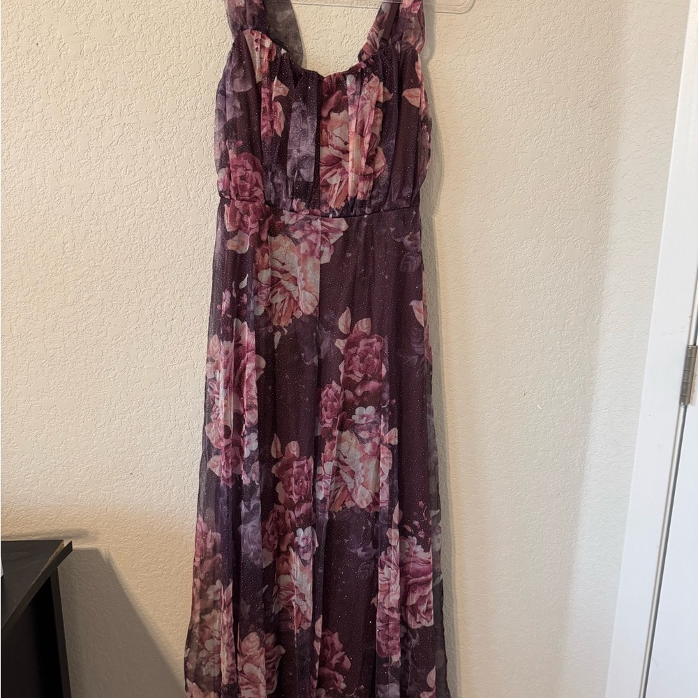 Floral Maxi Dress -Shimmers - Picture 1 of 6